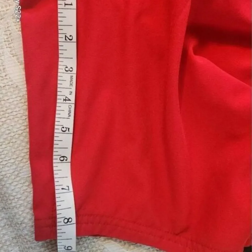 14 Nike Red Swim Board Shorts with Black Accent